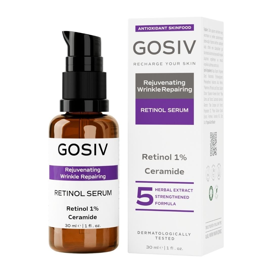 Onarıcı Retinol (A Vitamini) Gece Serumu (Retinol 1% + Ceramide) 30 ML