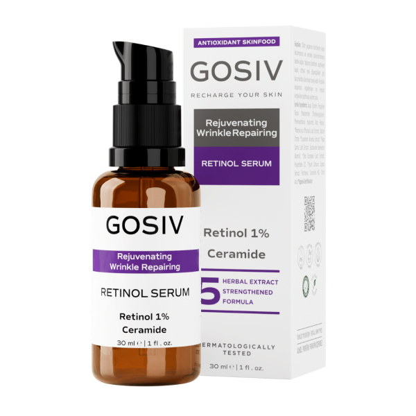 Onarıcı Retinol (A Vitamini) Gece Serumu (Retinol 1% + Ceramide) 30 ML