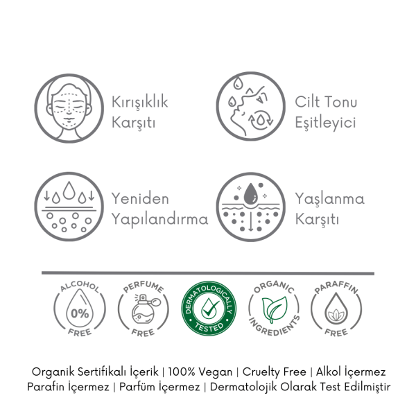 Onarıcı Retinol (A Vitamini) Gece Serumu (Retinol 1% + Ceramide) 30 ML